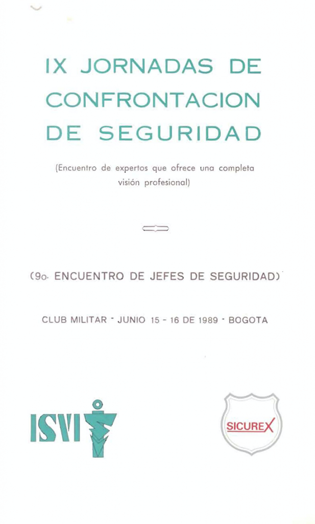 ENCUENTRO DE JEFES DE SEGURIDAD - 1989